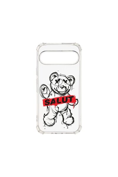 bestcase Husa Αντικραδασμική 1.5MM, Συμβατή με Google Pixel 9 Pro, Σχέδιο Αρκ...
