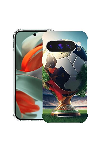 bestcase ¬Æ Anti Shock Case for Google Pixel 10 Pro XL with Football Cup Trop...