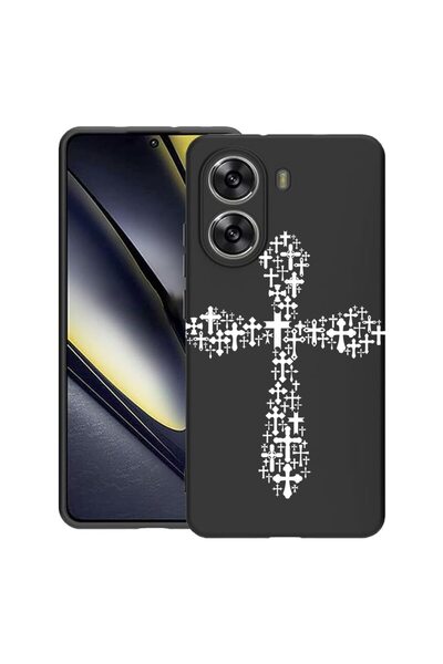 bestcase Калъф за Poco X7 Pro 5G, Кръстосан дизайн, Тънък силиконов 0.8ММ, Пр...