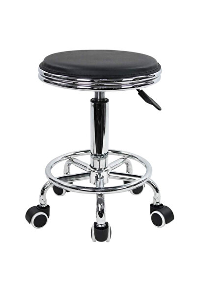 luxino Bar Stool Chair with Steel Base | Adjustable Height Bar Chair Comforta...