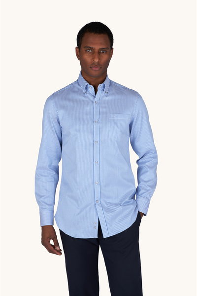 PAUL&SHARK MEN'S WOVEN COTTON SHIRT