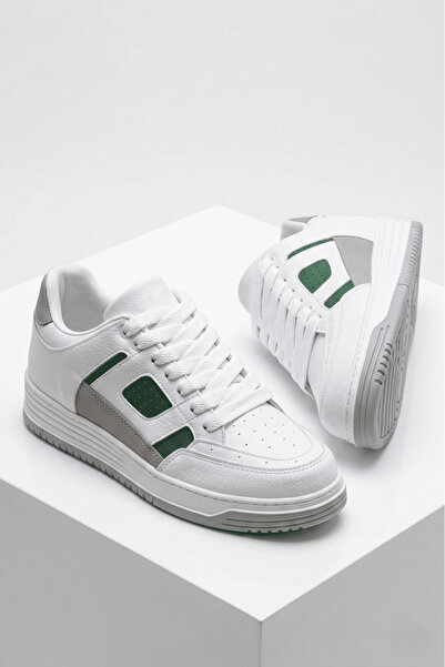 Zerenyus Zrc2410 High Quality High Sole Men's Sneaker White Green