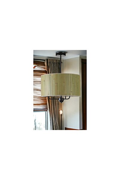 Vivense BAMBU 03 ABAJURLU ÜÇLÜ SARKIT AVİZE