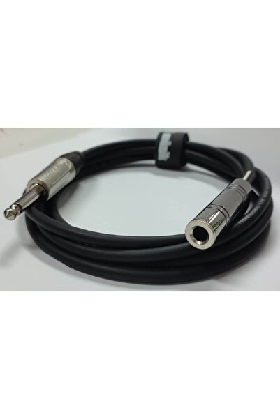 Mikrofon Ses Uzatma Kablosu 6.3 mm Jak Dişi Erkek 25 Metre
