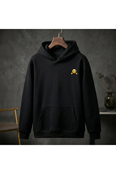 Ron8 Sad Mymza Emoji Design Printed Hoodie Set