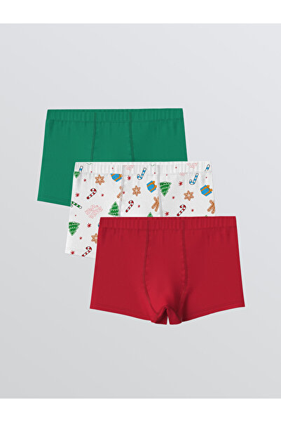 LC Waikiki Printed Boys' Boxer Trunks 3-Pack