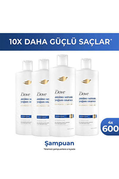 Dove Şampuan Amino Serum Yoğun Onarıcı 600 ml x4