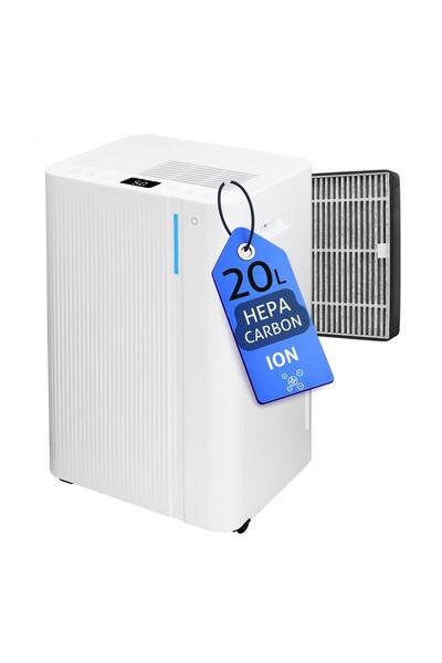 Turbionaire Dezumidificator si Purificator LEVI 20 ION Clean, 20 l/24h, Ioniz...