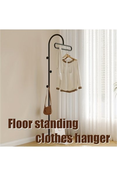 Zztcmp Freestanding Metal Coat Rack with Marble Base | 3 Hooks | Durable Entryway Storage Rack