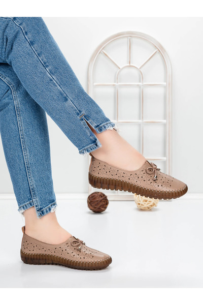 mei Women's Ballet Flats 5XJ97 Coffee