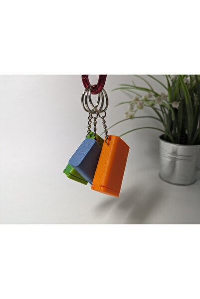 PeriYedi Anahtarlık Kılıflı Mini Fidget Sonsuzluk Küpü 1 Adet