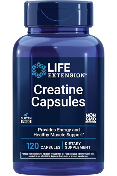 Life Extension Creatine Capsules – Creatine Monohydrate – Promotes Strength, ...