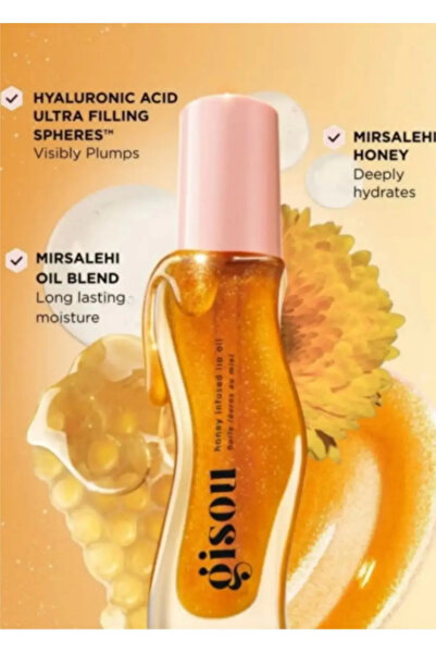 GISOUE Lip Oil Golden Shimmer - Honey infused(8ml)