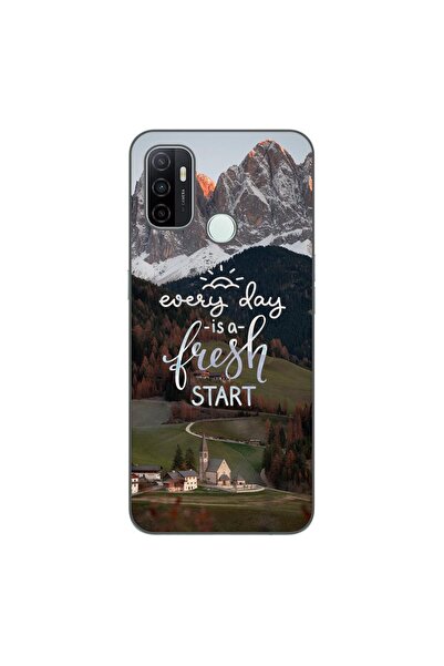 OEM Husa compatibila cu Oppo A53 Silicon Gel Tpu Model Mesaj Fresh Start