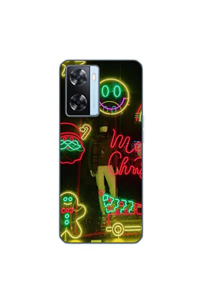 OEM Husa compatibila cu Oppo A57s Silicon Gel Tpu Model Craciun Vitrina Neon ...