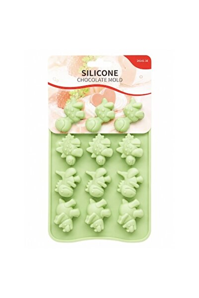 OEM Forma din Silicon pentru Bomboane si Jeleuri, BPA Free, Model dinozaur, 2...