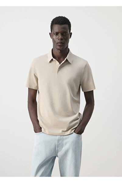 MANGO Man Slim fit pamuklu pike polo gömlek