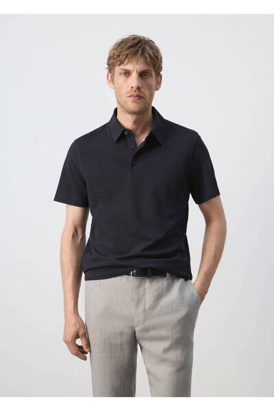 MANGO Man Slim fit pamuklu pike polo gömlek