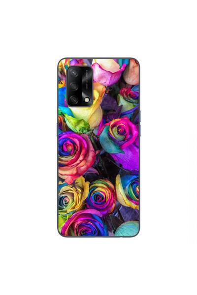 OEM Husa compatibila cu Oppo A74 4G Silicon Gel Tpu Model Trandafiri Colorati