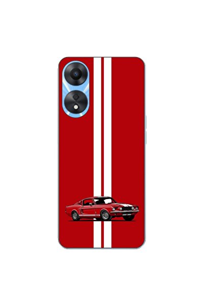 OEM Husa compatibila cu Oppo A78 4G (CPH2565) Silicon Gel Tpu Model Red Mustang