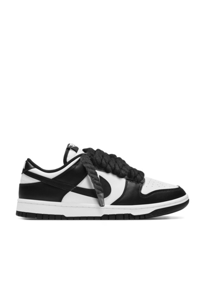 Nike Pantofi Sport Dunk Low Panda Custom Rope Laces -Siret Negru DD1391-100