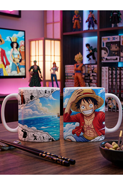 Vulpes One Piece Luffy Tasarımlı Kupa Bardak-No 1