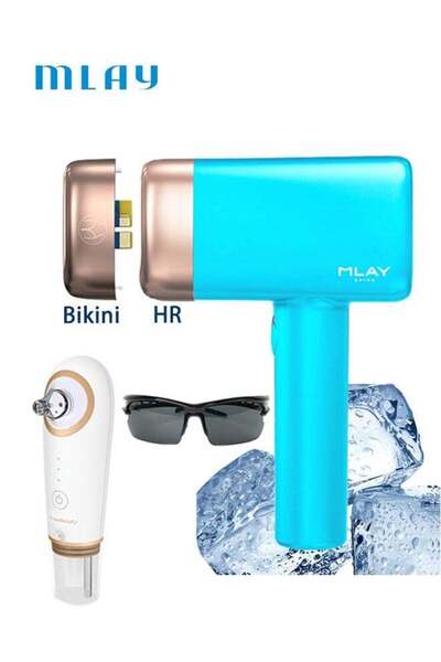 Mlay T14 Laser Painless Fast Hair Removal 3℃ Cold Compress/5-Levels/500000 Pu...