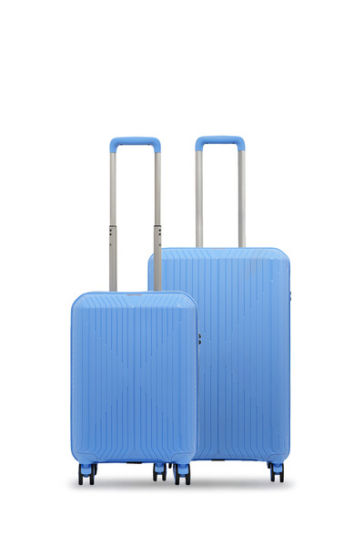 GROUND Sirius 2'li Valiz Seti Orta-Kabin - 10728 - Cool Blue