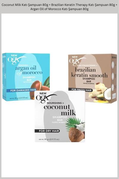 OGX Coconut Milk +Brazilian Keratin Therapy +Argan Oil of Morocco Katı Şampua...