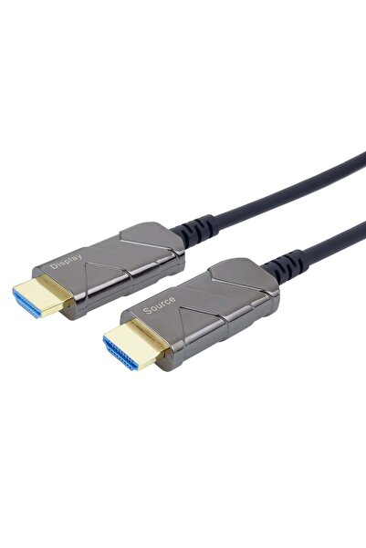 PremiumCord Cablu HDMI 2.1 cu fibră optică de ultra mare viteză 8K@60Hz, zlac...