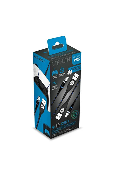 4Gamers STEALTH TWIN MAGNETIC PLAY & CHARGE CABLU PS5 2 X 3m
