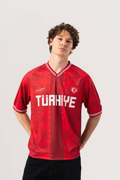 go gang own Zafer Milli Takım Dünya Kupası Özel Koleksiyon V Yaka Forma T-shirt