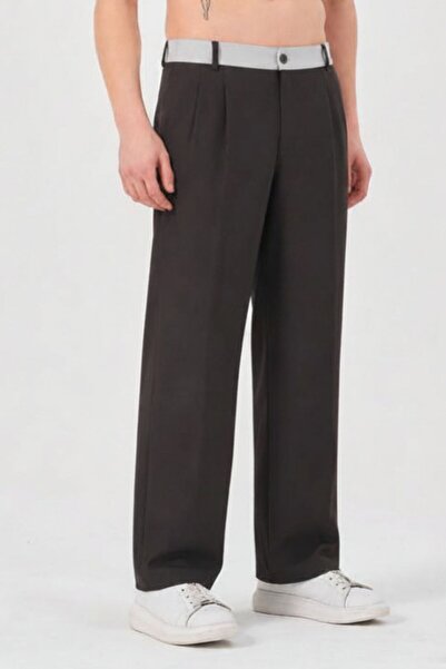 RELAXL 2Xs-10Xl Double Color Loose Long Leg Loose Fit Men's Baggy Fabric Pants