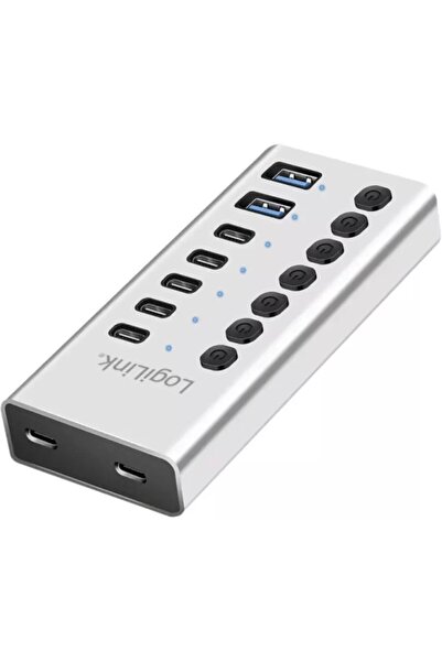 LogiLink Hub 7xUSB-A/C cu comutator pornit/oprit