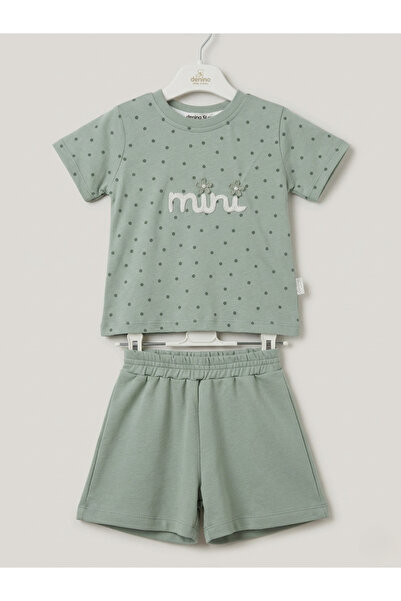 Baby Violette Cotton 2-Piece Mini Written Girls' Set