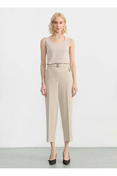 Selen Ekru Kadın Standart Fit Pantolon 26YSL5576