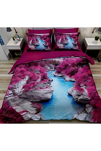 Elmas Dizayn Special Edition 240*260 cm Double Duvet Cover Set Cotton Satin L...