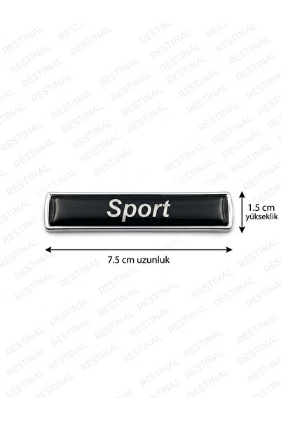 restinal شعار Universal Sport باللون الأسود والكروم لشعار السيارة - شعار رياض...