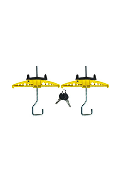 OEM Set suport fixare scara auto pe bare transversale universal 2 bucati, Negru