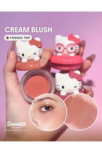 SHEGLAM Hello Kitty Coastal Charm Cream Blush- Doğal Işıltı Veren Kremsi Allı...