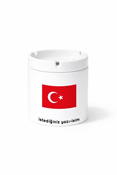Kirbi Reklam Country Tr Turkey Turkey Flag Flag Double Sided Printed Ash Tray...