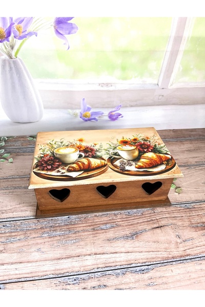 Bypinaryuksel Design, 3-Compartment Tea Bag Storage Box, Organizer