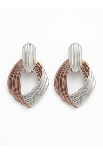 GenelTedarik Steel Dangle Metallic Stylish Women's Earrings |   Does Not Dark...