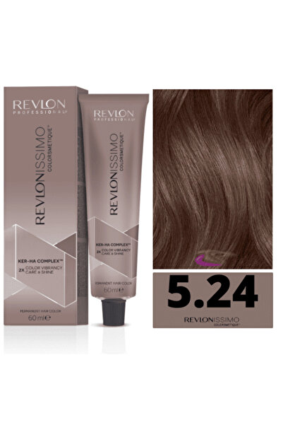 Revlon , Revlonissimo Colorsmetique, Permanent Hair Dye, 5.24 Light Coppery P...