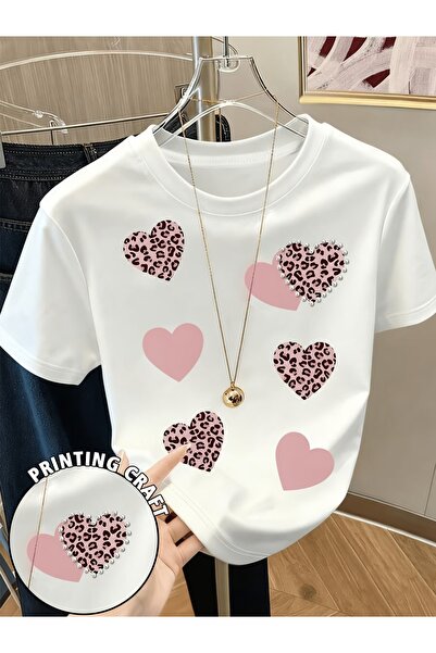 puolikuu Tricou unisex cu croială confortabilă, cu panglică și imprimeu dublu