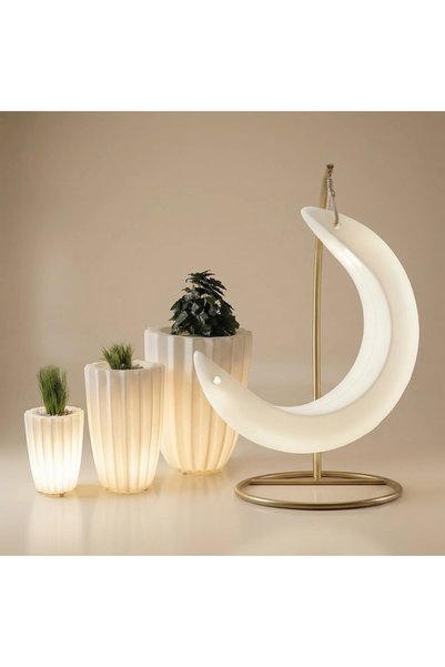 MYASEM STORE Savings Offer: Led Luminous Crescent Swing + Modern Basin Set (3 Pieces)