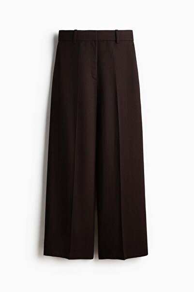 H&M Wide linen-blend trousers