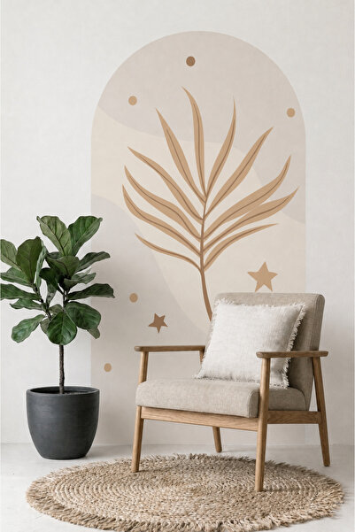 Renkli Çıktı Boho Oval Dekoratif Duvar Sticker