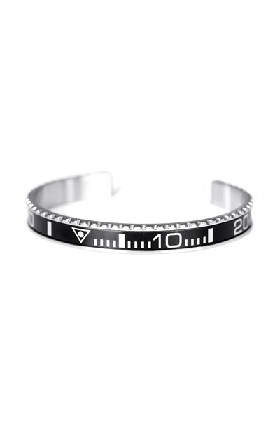 Oyster Ανδρικό βραχιόλι SS-SUB-BK (18 εκ.)
