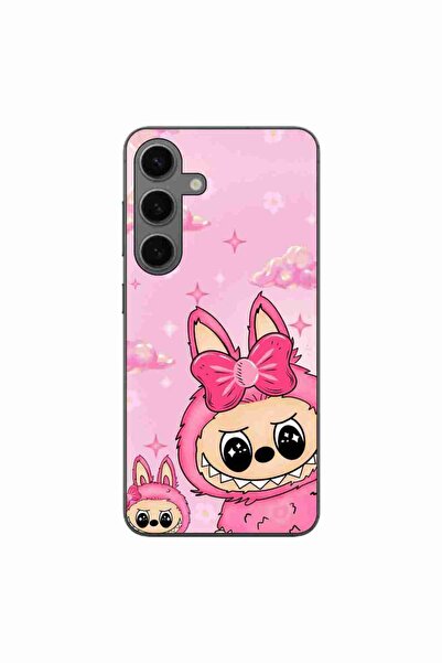 OEM Husa compatibila cu Samsung Galaxy S24 Silicon Gel Tpu Model Labubu Pink ...